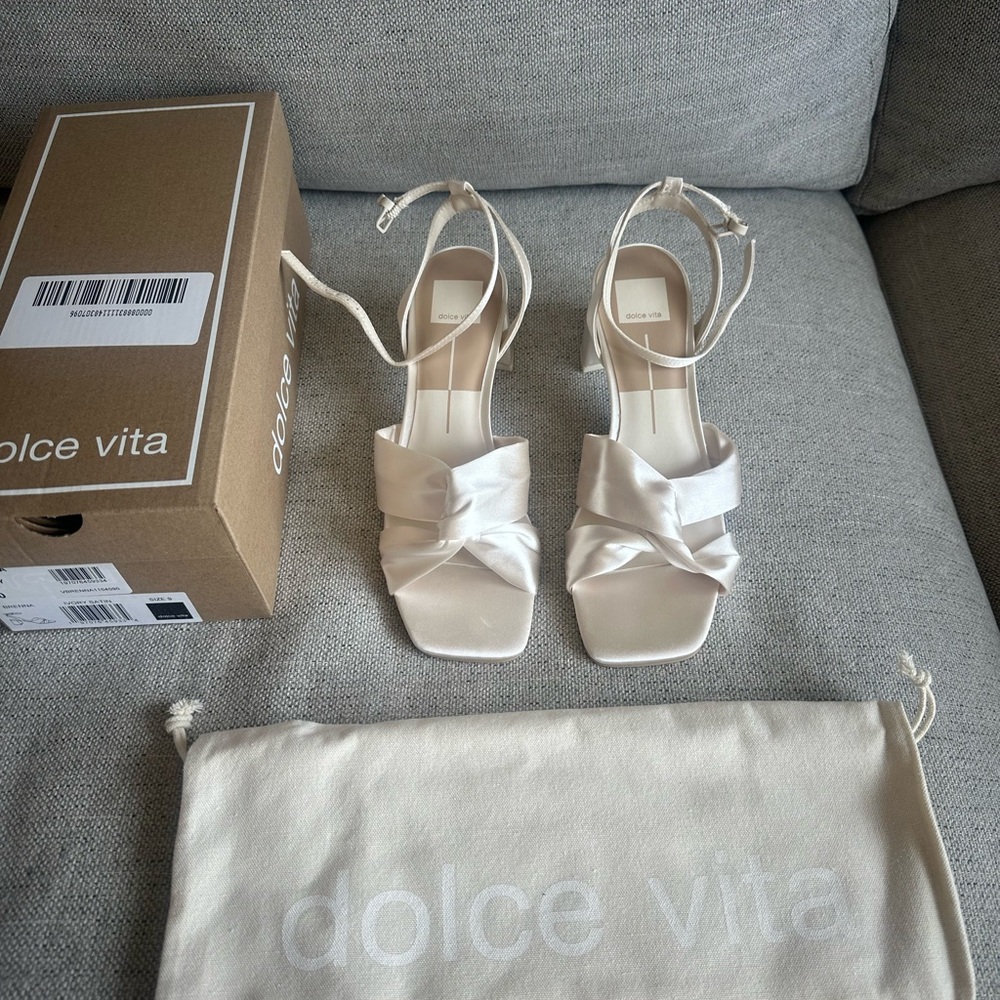 Dolce Vita Brenna Satin Block Heels